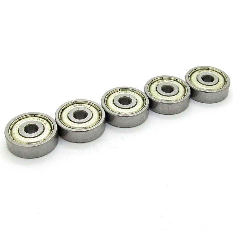 NewZoll 4x16x5 mm Miniature Deep Groove Ball Bearing Model Skateboard Bearings 634ZZ 634Z 80034 10 PCS Skateboard Bearings